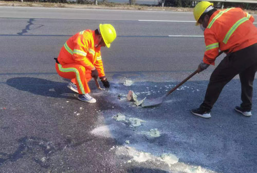 靖安公路下沉注浆加固